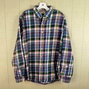 Vintage L.L. Bean Flannel Shirt Made in USA *FLAW*